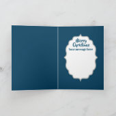 アートデコのレトロヴィンテージクリスマスレディのメッセージを追加 シーズンカード (内部)