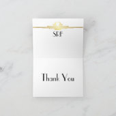 アートデコの感謝カードまたはメモカード サンキューカード (内部)