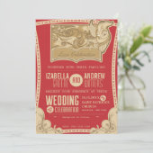 アートデコの結婚式招待状 招待状 (スタンド正面)