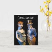 アートデコの結婚/記念日カード カード (黄色い花)