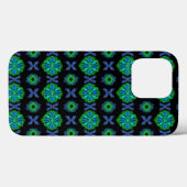 アートデコの花は緑と青に見える Case-Mate iPhoneケース (裏面 (横))