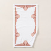 アートデコの要素をバラ金ゴールドパレット バスタオルセット (ハンドタオル)