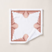 アートデコの要素をバラ金ゴールドパレット バスタオルセット (ウォッシュタオル)