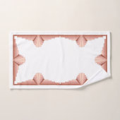 アートデコの要素をバラ金ゴールドパレット バスタオルセット (ハンドタオル)