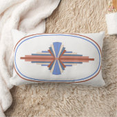 アートデコの要素をバラ金ゴールド&ブルー ランバークッション (ブランケット)