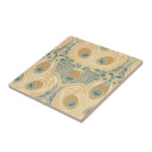 アートデコアールヌーボーピーコックパターンアート タイル (側面)