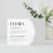 アートデコウェディング詳細カード挿入 サンキューカード (スタンド正面)