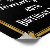 アートデコウェルカムポスターバースデーパーティー ポスター (角)