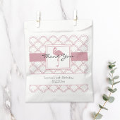 アートデコウェーブパターン ピンクフライング 誕生日 フェイバーバッグ