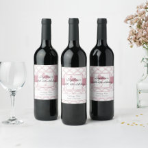 アートデコウェーブパターン ピンクフライング 誕生日