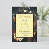 アートデコカジノバースデー遊タズカード招待状 招待状 (スタンド正面)