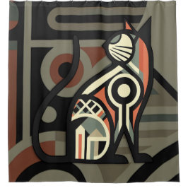 アートデコキャット シャワーカーテン