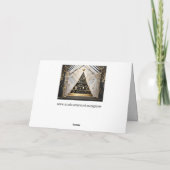 アートデコクリスマスツリーのグリーティングカード シーズンカード (裏面)