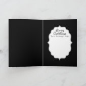 アートデコクリスマスホリデーレトロレディにメッセージを追加 シーズンカード (内部)