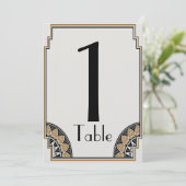 アートデコゴールドポッシュテーブルナンバー 招待状 (スタンド正面)