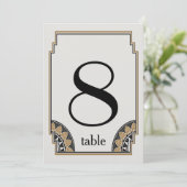 アートデコゴールド ポッシュ テーブル ナンバー 8 招待状 (スタンド正面)