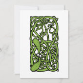 アートデコスタイルのクリスマスミントル　冬 招待状 (裏面)