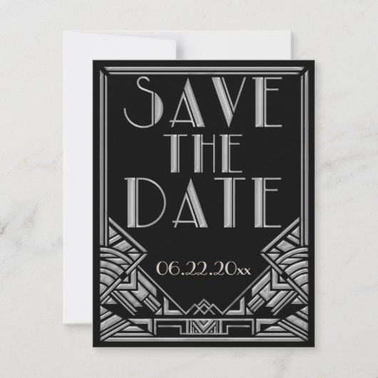 アートデコスタイルの結婚式・Save the Date セーブザデート (正面)