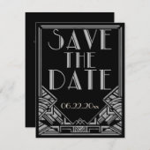 アートデコスタイルの結婚式・Save the Date セーブザデート (正面/裏面)