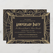 アートデコスタイルの記念日招待状 招待状 (正面/裏面)