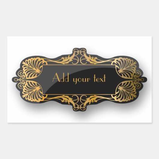 アートデコステッカー 長方形シール (正面)