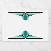 アートデコティール（緑がかった色）シュガー フードラベル (シングルラベル)