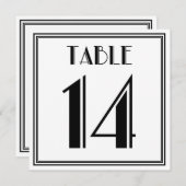 アートデコテーブルナンバー14 招待状 (正面/裏面)