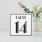 アートデコテーブルナンバー14 招待状 (スタンド正面)