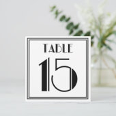 アートデコテーブルナンバー15 招待状 (スタンド正面)