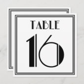 アートデコテーブルナンバー16 招待状 (正面/裏面)