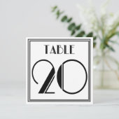 アートデコテーブルナンバー20 招待状 (スタンド正面)
