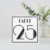 アートデコテーブルナンバー25 招待状 (スタンド正面)