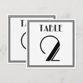 アートデコテーブルナンバー2 招待状 (正面/裏面)