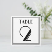 アートデコテーブルナンバー2 招待状 (スタンド正面)