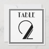 アートデコテーブルナンバー2 招待状 (裏面)