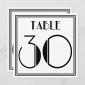 アートデコテーブルナンバー30 招待状 (正面/裏面)