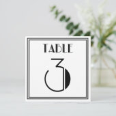アートデコテーブルナンバー3 招待状 (スタンド正面)