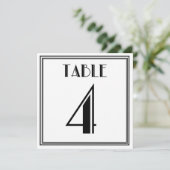 アートデコテーブルナンバー4 招待状 (スタンド正面)