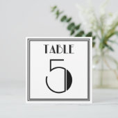 アートデコテーブルナンバー5 招待状 (スタンド正面)