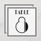 アートデコテーブルナンバー8 招待状 (正面/裏面)