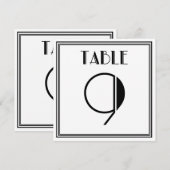 アートデコテーブルナンバー9 招待状 (正面/裏面)