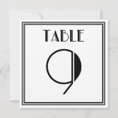 アートデコテーブルナンバー9 招待状 (裏面)