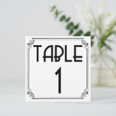 アートデコテーブル　ナンバー１ 招待状 (スタンド正面)