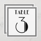 アートデコテーブル　ナンバー３ 招待状 (正面/裏面)