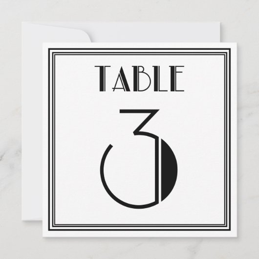 アートデコテーブル　ナンバー３ 招待状 (正面)