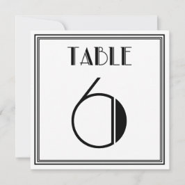 アートデコテーブル　ナンバー６ 招待状