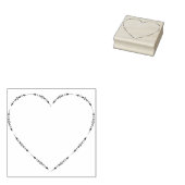 アートデコハートイラストレーションアートスタンプ ラバースタンプ (押印)