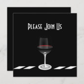 アートデコパーティー招待状 ご参加ください オーダーメイド 招待状 (正面/裏面)