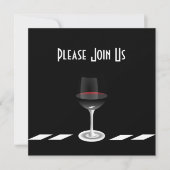 アートデコパーティー招待状 ご参加ください オーダーメイド 招待状 (正面)