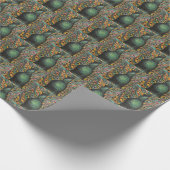 アートデコピーコックラッピング紙 ラッピングペーパー (角)